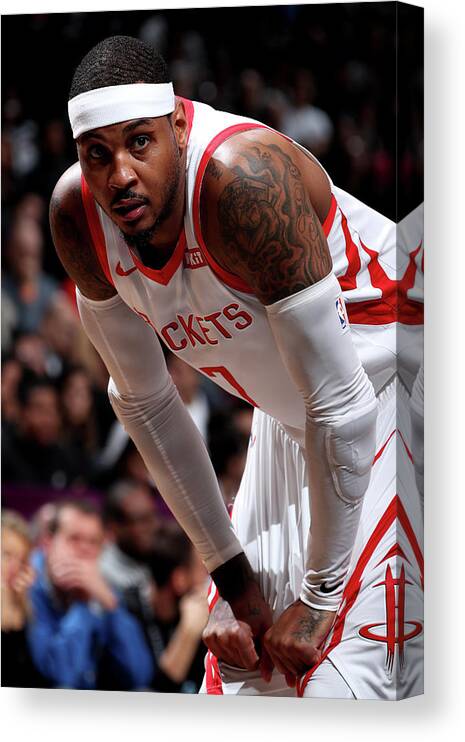 Carmelo Anthony Canvas Print featuring the photograph Carmelo Anthony by Nathaniel S. Butler