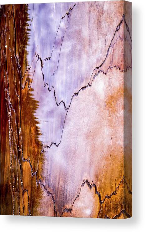 Abstract Photography Canvas Print featuring the photograph Abstract Yellowstone Photography 20180518-98 by Rowan Lyford