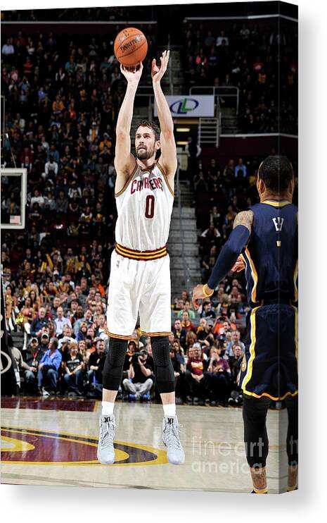 Nba Pro Basketball Canvas Print featuring the photograph Kevin Love by David Liam Kyle