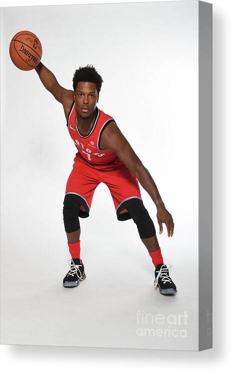 Media Day Canvas Print featuring the photograph Kyle Lowry by Ron Turenne