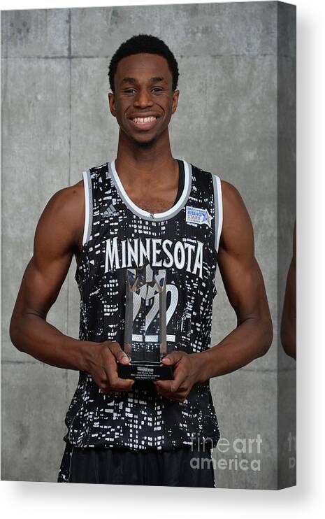 Nba Pro Basketball Canvas Print featuring the photograph Andrew Wiggins by Jesse D. Garrabrant