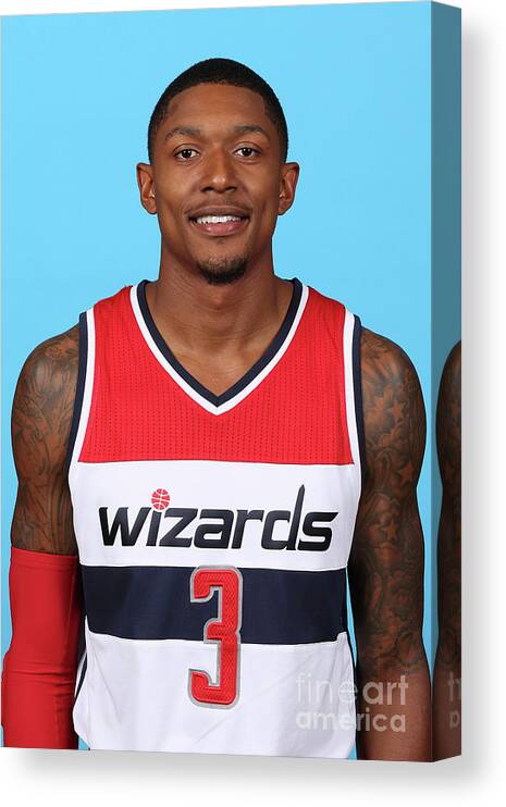 Nba Pro Basketball Canvas Print featuring the photograph Bradley Beal #2 by Ned Dishman