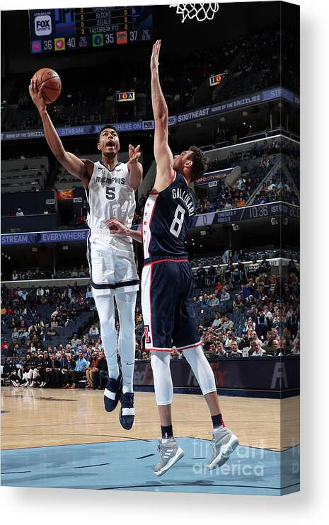 Nba Pro Basketball Canvas Print featuring the photograph Bruno Caboclo by Joe Murphy