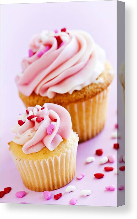 Celebration Canvas Print featuring the photograph Cupcakes #2 by Elena Elisseeva