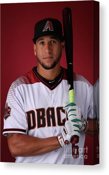Media Day Canvas Print featuring the photograph David Peralta by Christian Petersen
