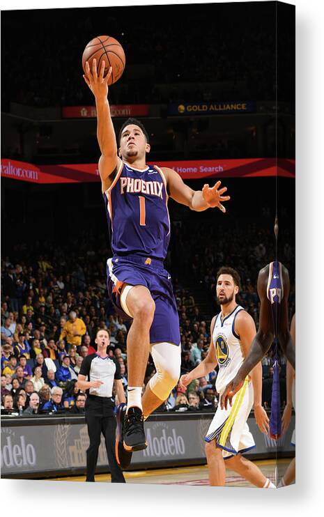 Nba Pro Basketball Canvas Print featuring the photograph Devin Booker by Noah Graham