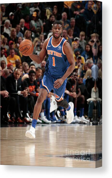 Emmanuel Mudiay Canvas Print featuring the photograph Emmanuel Mudiay #2 by Ron Hoskins