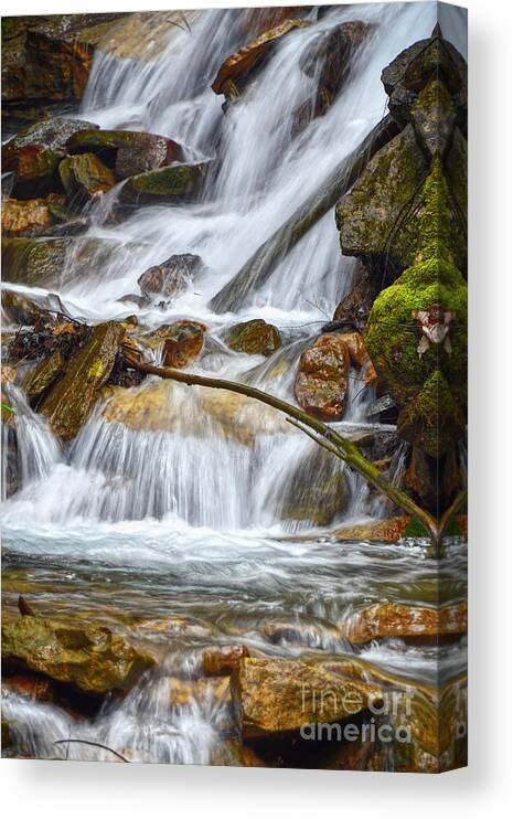 Waterfall Canvas Print featuring the photograph Falling Water by Phil Perkins
