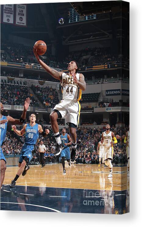 Jeff Teague Canvas Print featuring the photograph Jeff Teague by Ron Hoskins
