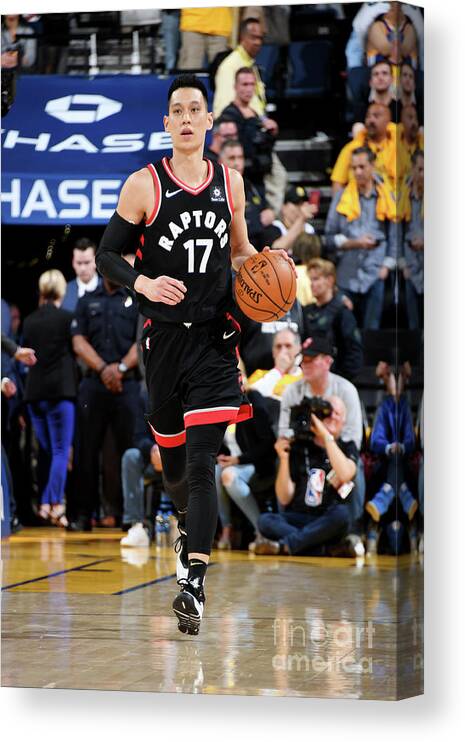 Playoffs Canvas Print featuring the photograph Jeremy Lin by Andrew D. Bernstein