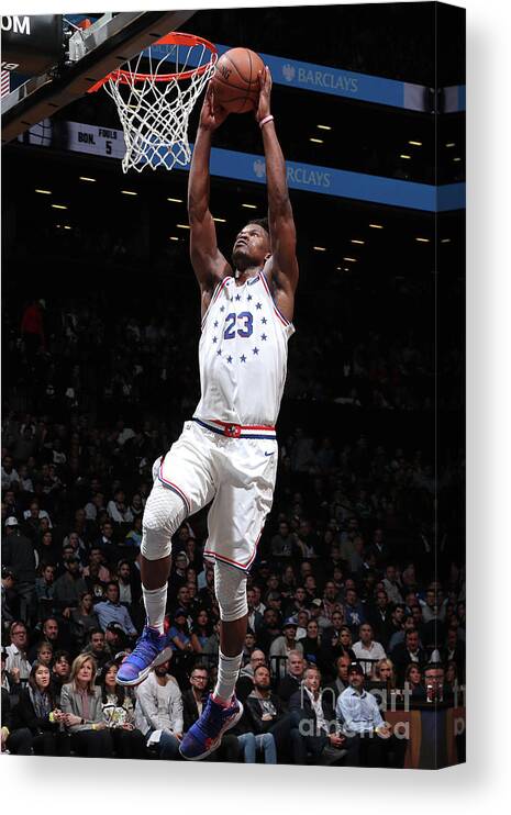 Playoffs Canvas Print featuring the photograph Jimmy Butler by Nathaniel S. Butler