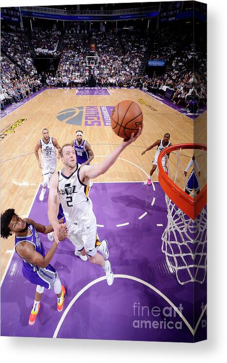Nba Pro Basketball Canvas Print featuring the photograph Joe Ingles by Rocky Widner