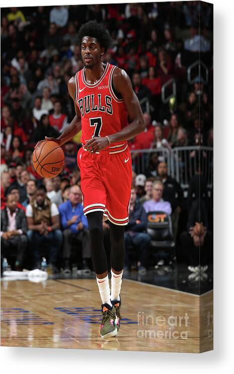 Justin Holiday Canvas Print featuring the photograph Justin Holiday by Gary Dineen