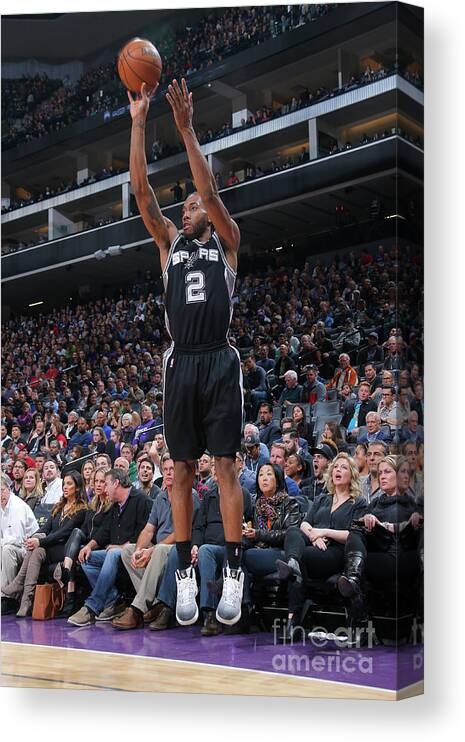 Nba Pro Basketball Canvas Print featuring the photograph Kawhi Leonard by Rocky Widner