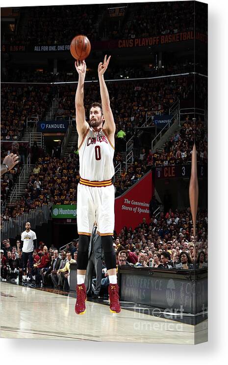 Playoffs Canvas Print featuring the photograph Kevin Love by Nathaniel S. Butler