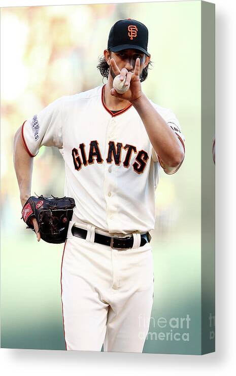 San Francisco Canvas Print featuring the photograph Madison Bumgarner #2 by Elsa