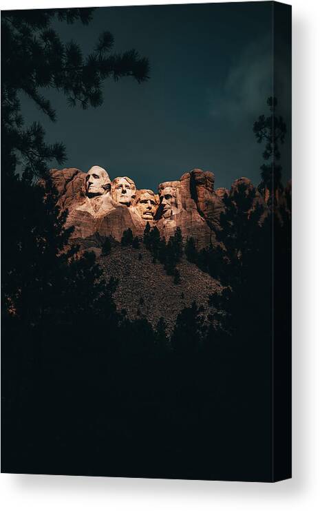 Mount Canvas Print featuring the photograph Mount Rushmore #2 by Brian Venghous