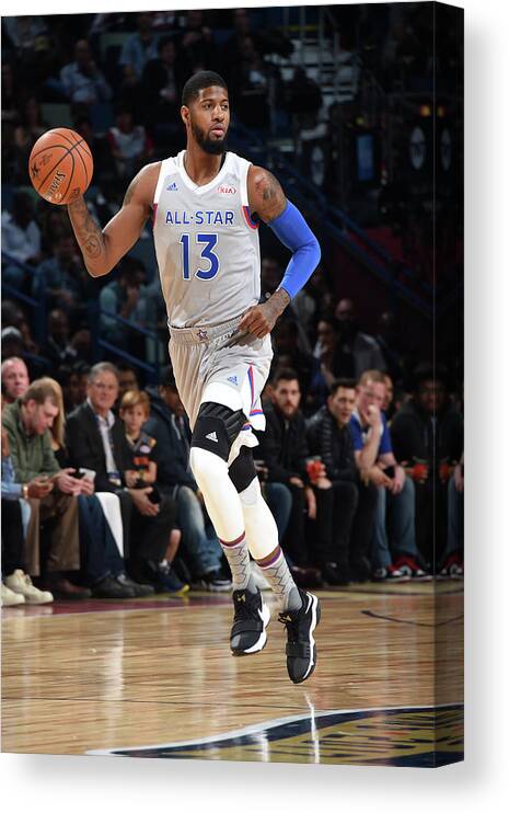 Event Canvas Print featuring the photograph Paul George by Andrew D. Bernstein
