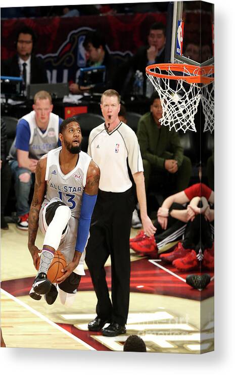 Event Canvas Print featuring the photograph Paul George by Layne Murdoch