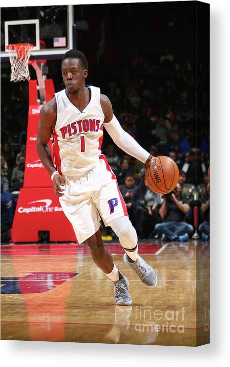 Nba Pro Basketball Canvas Print featuring the photograph Reggie Jackson by Ned Dishman