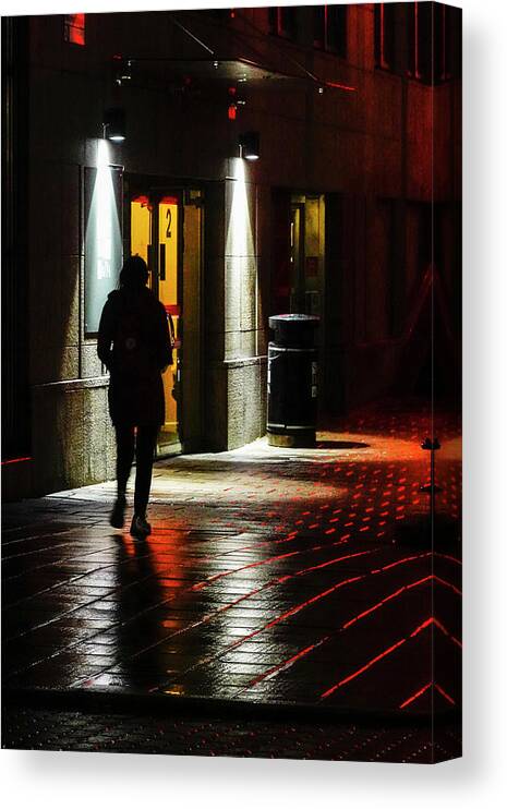 Europe Canvas Print featuring the photograph Stockholm night #2 by Alexander Farnsworth