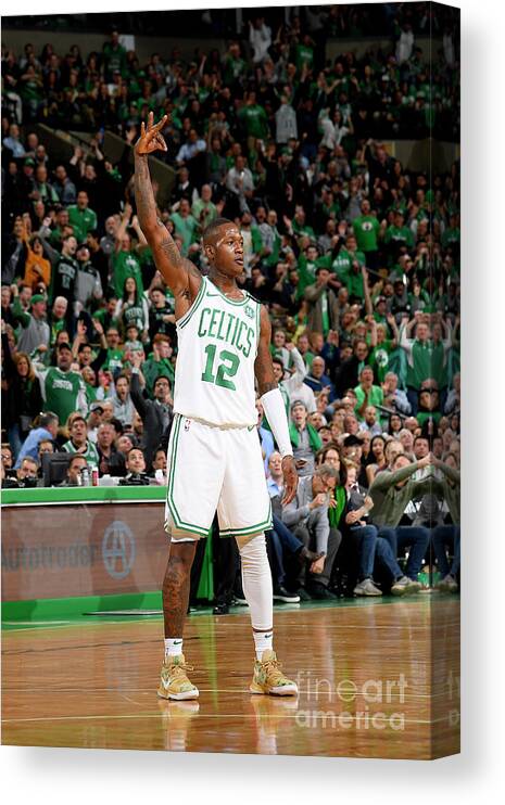 Playoffs Canvas Print featuring the photograph Terry Rozier by Brian Babineau
