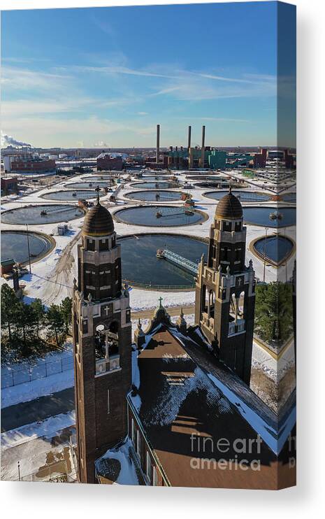 Sewage Canvas Print featuring the photograph Water Recycling #2 by Jim West