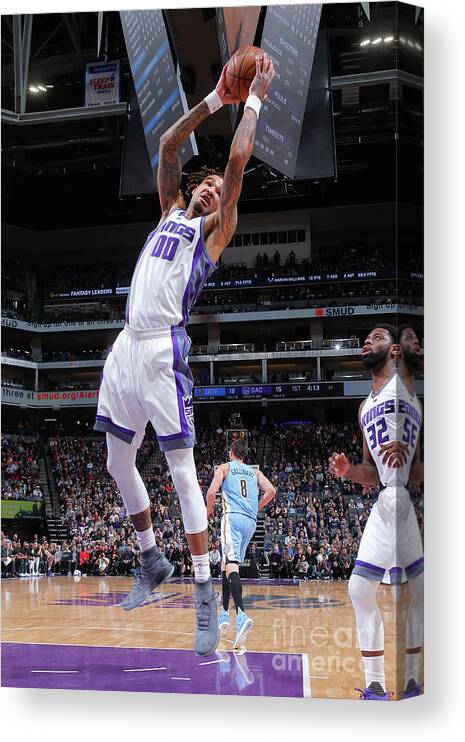 Nba Pro Basketball Canvas Print featuring the photograph Willie Cauley-stein by Rocky Widner