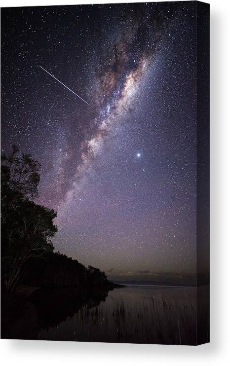 Night Canvas Print featuring the photograph 2006astro1 by Nicolas Lombard