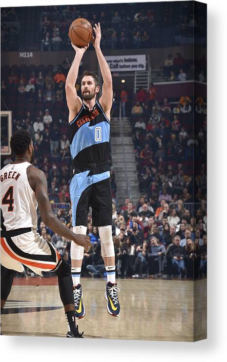 Kevin Love Canvas Print featuring the photograph Kevin Love by David Liam Kyle