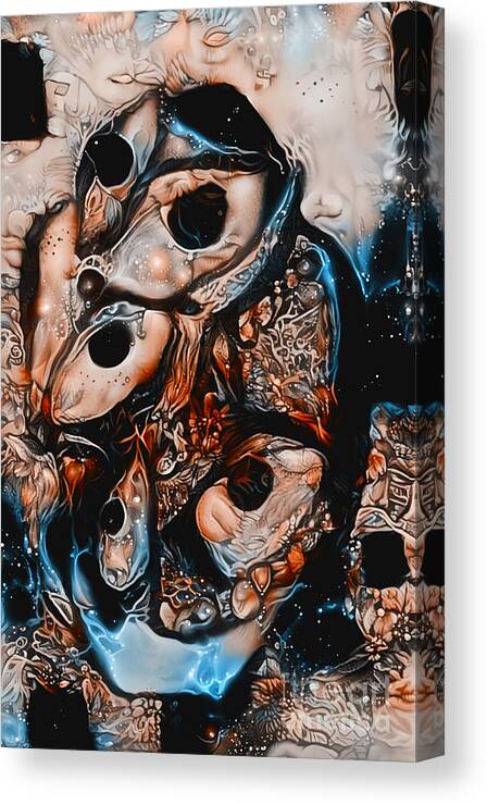 Contemporary Art Canvas Print featuring the digital art 23 by Jeremiah Ray