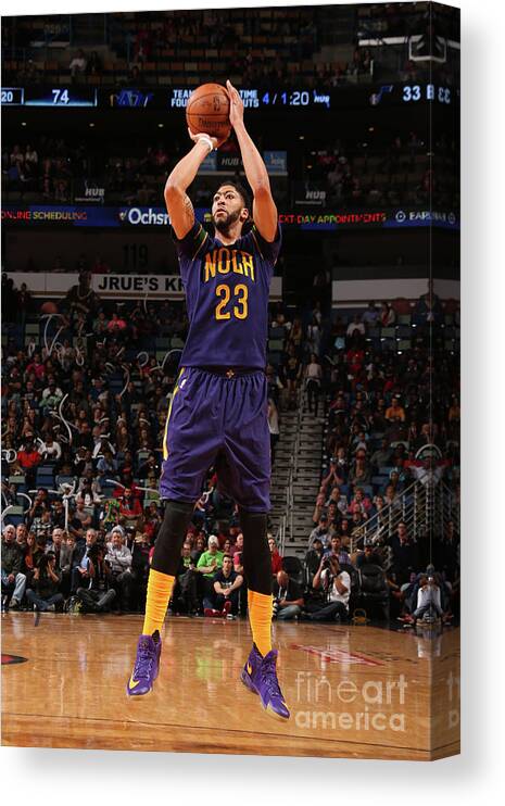 Anthony Davis Canvas Print featuring the photograph Anthony Davis #24 by Layne Murdoch