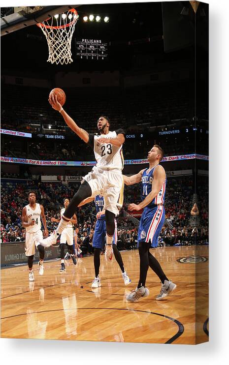 Anthony Davis Canvas Print featuring the photograph Anthony Davis #25 by Layne Murdoch