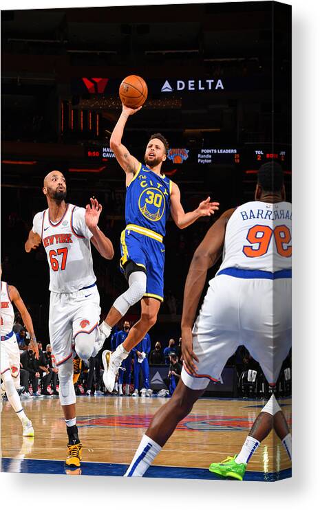 Stephen Curry Canvas Print featuring the photograph Stephen Curry #25 by Jesse D. Garrabrant