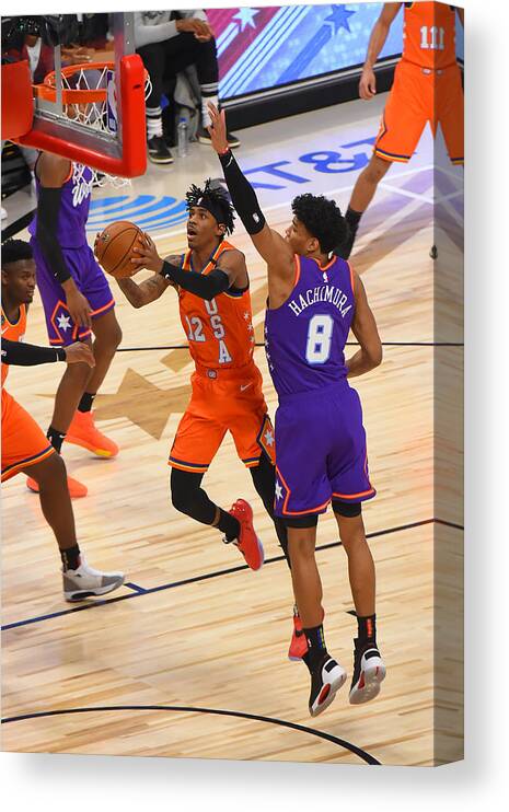Nba Pro Basketball Canvas Print featuring the photograph 2020 NBA All-Star - Rising Stars Game by Bill Baptist