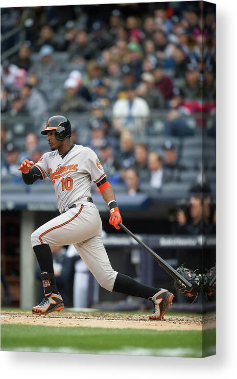 East Canvas Print featuring the photograph Adam Jones by Rob Tringali