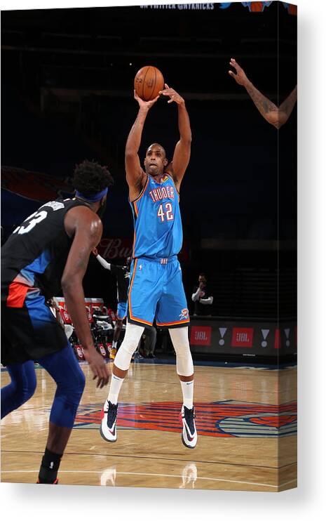Nba Pro Basketball Canvas Print featuring the photograph Al Horford by Nathaniel S. Butler