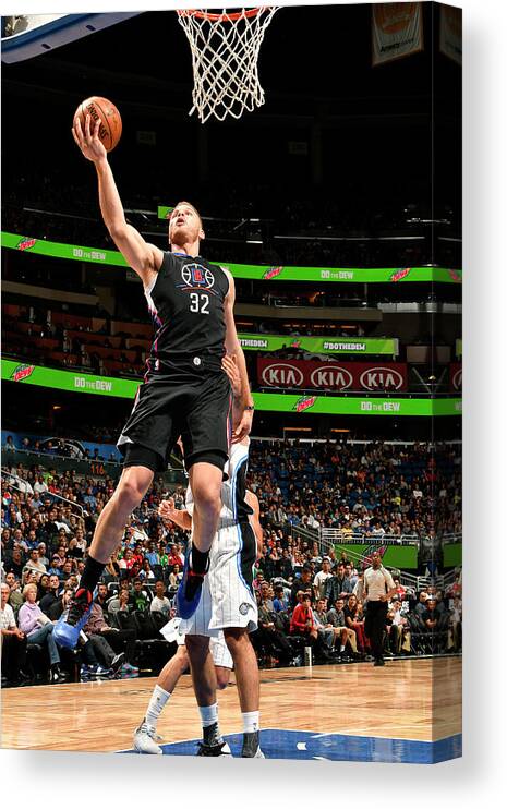 Nba Pro Basketball Canvas Print featuring the photograph Blake Griffin by Fernando Medina
