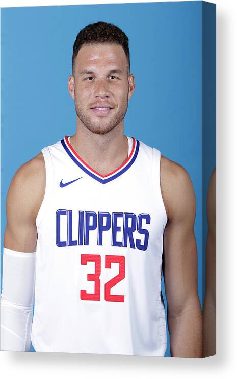 Media Day Canvas Print featuring the photograph Blake Griffin by Juan Ocampo