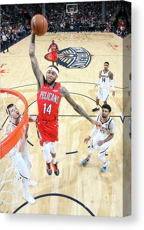 Smoothie King Center Canvas Print featuring the photograph Brandon Ingram by Layne Murdoch Jr.