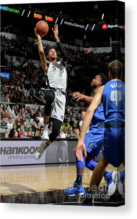 Dejounte Murray Canvas Print featuring the photograph Dejounte Murray #3 by Mark Sobhani