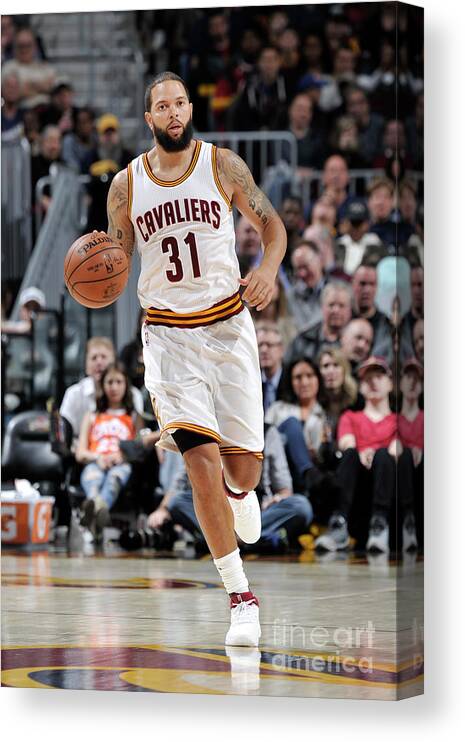 Nba Pro Basketball Canvas Print featuring the photograph Deron Williams by David Liam Kyle