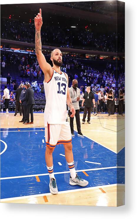 Nba Pro Basketball Canvas Print featuring the photograph Evan Fournier by Nathaniel S. Butler