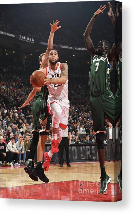 Nba Pro Basketball Canvas Print featuring the photograph Fred Vanvleet by Ron Turenne
