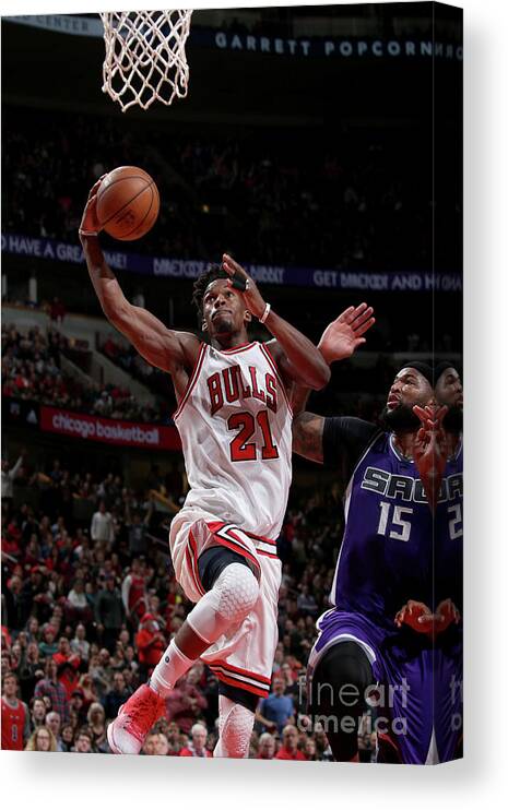 Jimmy Butler Canvas Print featuring the photograph Jimmy Butler #3 by Gary Dineen
