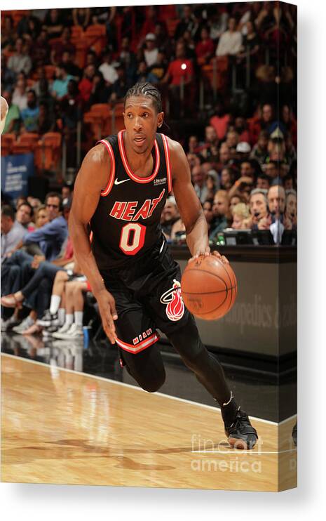 Nba Pro Basketball Canvas Print featuring the photograph Josh Richardson by Oscar Baldizon