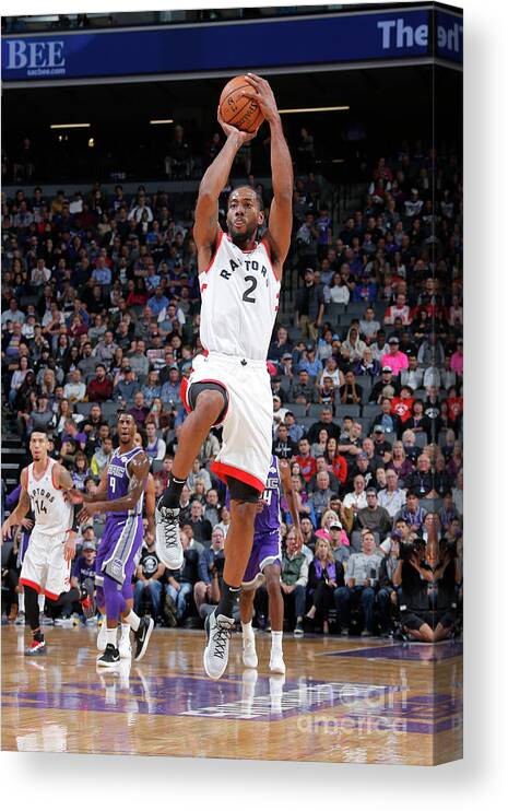 Kawhi Leonard Canvas Print featuring the photograph Kawhi Leonard #3 by Rocky Widner