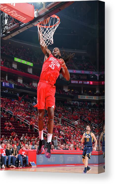 Playoffs Canvas Print featuring the photograph Kenneth Faried by Bill Baptist