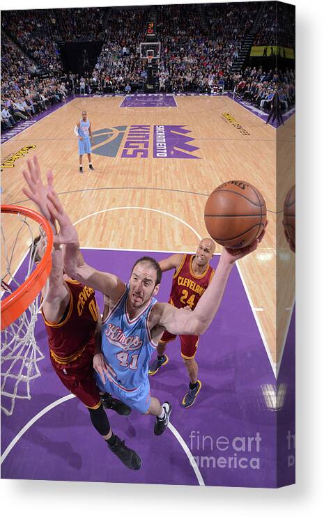 Nba Pro Basketball Canvas Print featuring the photograph Kosta Koufos by Rocky Widner