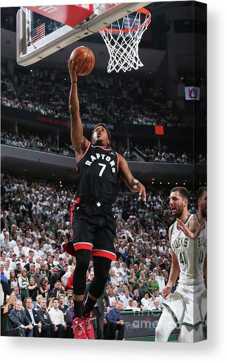 Kyle Lowry Canvas Print featuring the photograph Kyle Lowry by Gary Dineen